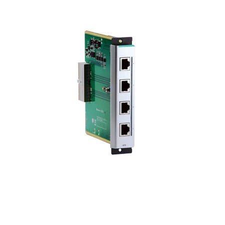 Moxa Fast Eth. Interface Module W/ 4 10/100Baset(X)Ports, Rj45, Cm-600-4Tx-Bp CM-600-4TX-BP